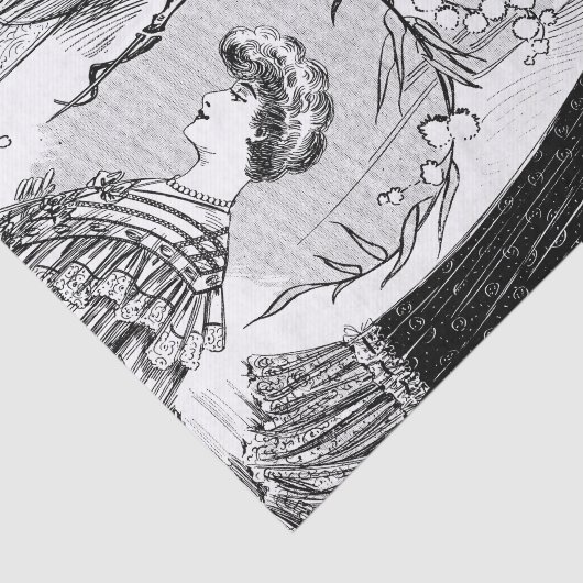 Achtergrondafbeelding mode tissuepapier (Detail)