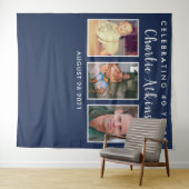 Achtergrondbanner met fotocollage voor 40e verjaar wandkleed (In Situ (horizontaal))