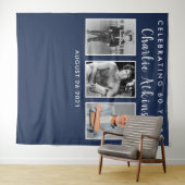 Achtergrondbanner voor 60e verjaardag fotocollage wandkleed (In Situ (horizontaal))
