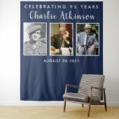 Achtergrondbanner voor fotocollage 95e verjaardag wandkleed (In situ)