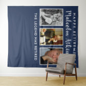 Achtergrondbanner voor pensioneringsfoto collage wandkleed (In Situ (horizontaal))
