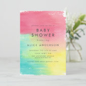 Achtergrondbedprintkaarten voor regenboogWaterverf Kaart (Staand voorkant)