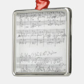 Achtergrondbeeld van een muziekpagina metalen ornament (Links)