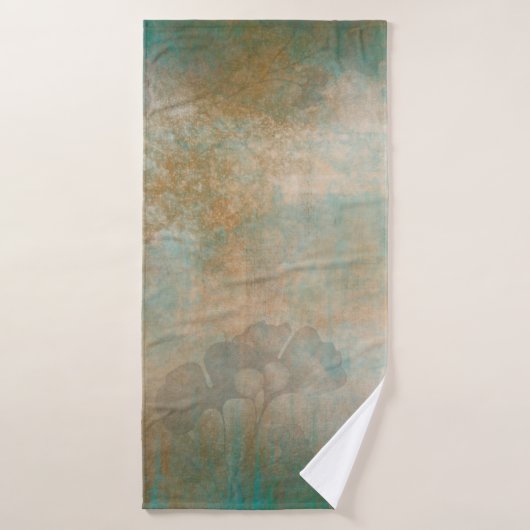 Achtergrondbehangselpapier voor bladeren badhanddoek (Badhanddoek)