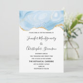 Achtergrondconventies met Elegant Blue en Gold Aga Kaart (Staand voorkant)