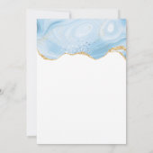 Achtergrondconventies met Elegant Blue en Gold Aga Kaart (Achterkant)