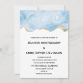 Achtergrondconventies met Elegant Blue en Gold Aga Kaart (Voorkant)