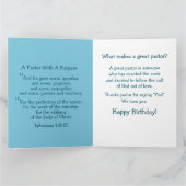 Achtergronddatum van de Amerikaanse predikant Ogee Kaart (Binnen)