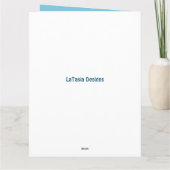 Achtergronddatum van de Amerikaanse predikant Ogee Kaart (Achterkant)