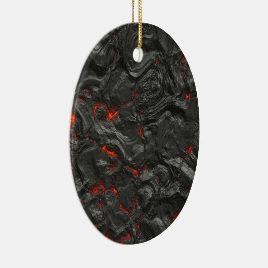 achtergrondeffect vulkanische Lava Keramisch Ornament (Rechts)