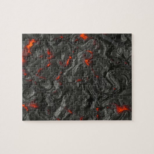 achtergrondeffect vulkanische Lava Legpuzzel (Horizontaal)