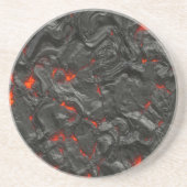 achtergrondeffect vulkanische Lava Zandsteen Onderzetter (Voorkant)