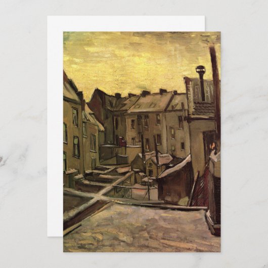 Achtergronden van oude huizen door Vincent van Gog (Voorkant / Achterkant)