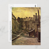 Achtergronden van oude huizen door Vincent van Gog Briefkaart (Voorkant / Achterkant)