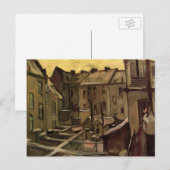 Achtergronden van oude huizen door Vincent van Gog Briefkaart (Voorkant / Achterkant)