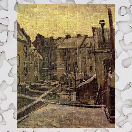 Achtergronden van oude huizen door Vincent van Gog Legpuzzel