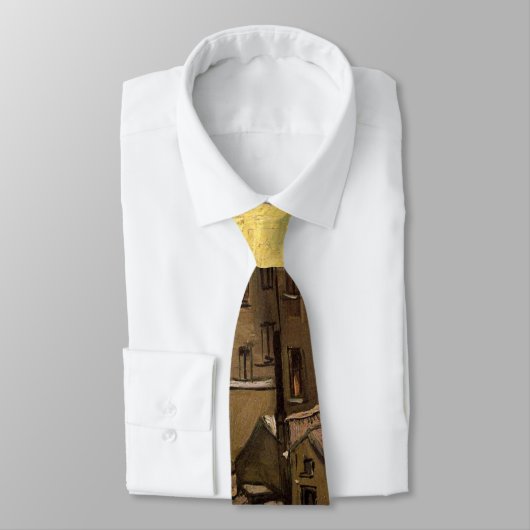 Achtergronden van oude huizen door Vincent van Gog Stropdas (Gebonden)