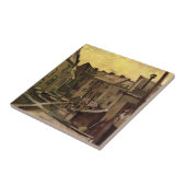 Achtergronden van oude huizen door Vincent van Gog Tegeltje (Zijkant)