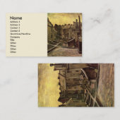 Achtergronden van oude huizen door Vincent van Gog Visitekaartje (Voorkant / Achterkant)