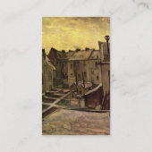 Achtergronden van oude huizen door Vincent van Gog Visitekaartje (Achterkant)
