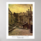 Achtergronden van oude huizen in Antwerpen in de s Poster (Voorkant)