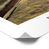 Achtergronden van oude huizen in Antwerpen in de s Poster (Hoek)