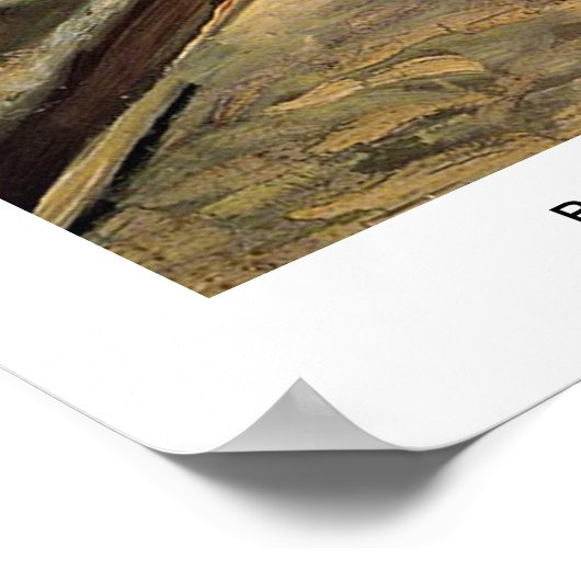 Achtergronden van oude huizen in Antwerpen in de s Poster (Hoek)