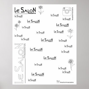 Achtergrondfoto: Instagram Le Salon Massena Poster