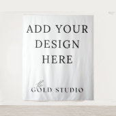 Achtergrondfotocabine Sjabloon leeg Wandkleed (Voorkant)