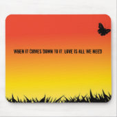 Achtergrondgeel, als het erop neerkomt, lov... muismat (Voorkant)