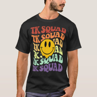 Achtergrondglimlach van de ploeg van de Tk T-shirt