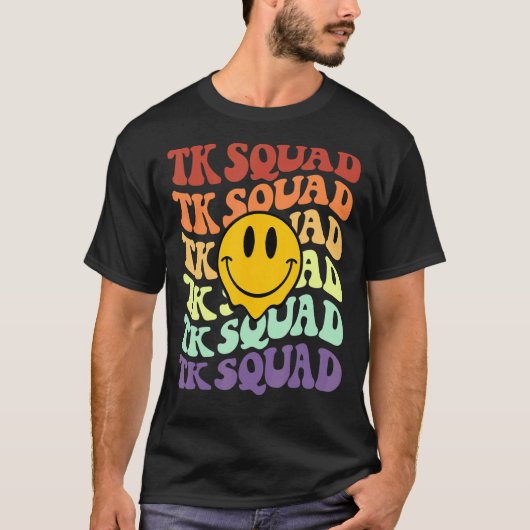 Achtergrondglimlach van de ploeg van de Tk T-shirt (Voorkant)