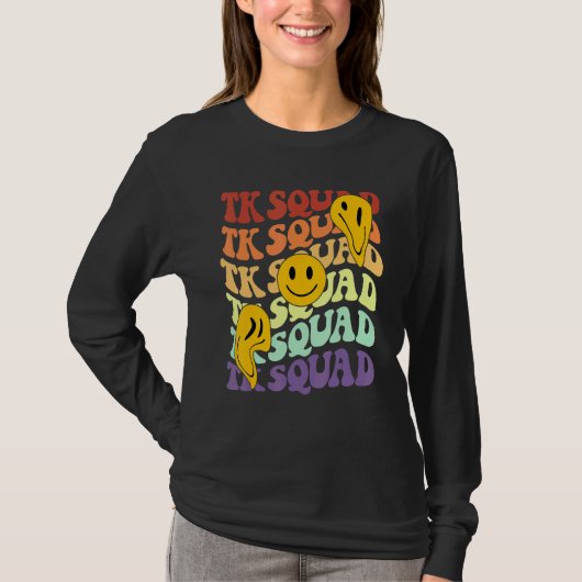 Achtergrondglimlach van de ploeg van de Tk T-shirt (Voorkant)