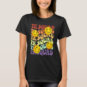 Achtergrondglimlach van de ploeg van de Tk T-shirt