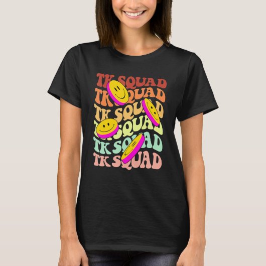 Achtergrondglimlach van de ploeg van de Tk T-shirt (Voorkant)