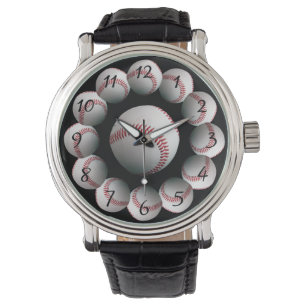 Achtergrondhorloge Baseball Horloge