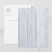 Achtergrondhout met gewhitespoelde oude weide briefkaart (Voorkant / Achterkant)
