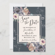 Achtergrondhuwelijk Elegant grijze crème Floral Na