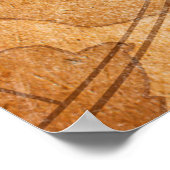 Achtergrondkaart van de schatten van de oude pirat poster (Hoek)