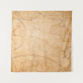 Achtergrondkaart van de schatten van de oude pirat wandkleed (Voorkant (horizontaal))