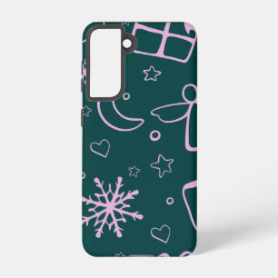 Achtergrondkaart viering Kerstmis december Samsung Galaxy Hoesje