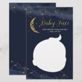 Achtergrondkaart voor babyverzorging met babygezic (Voorkant / Achterkant)