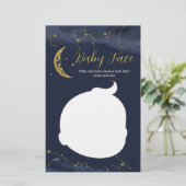 Achtergrondkaart voor babyverzorging met babygezic (Staand voorkant)