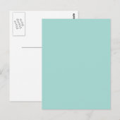 Achtergrondkleur - blauw briefkaart (Voorkant / Achterkant)