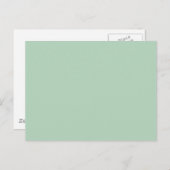Achtergrondkleur - Celadon Briefkaart (Voorkant / Achterkant)