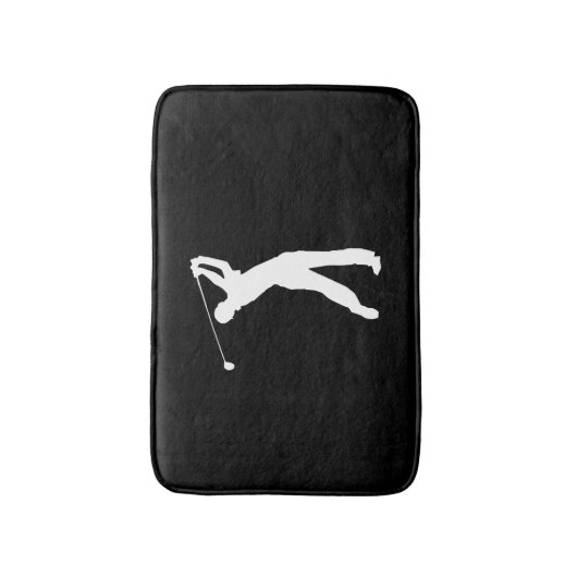  achtergrondkleur Golf Swinger Badmat (Voorkant Verticaal)