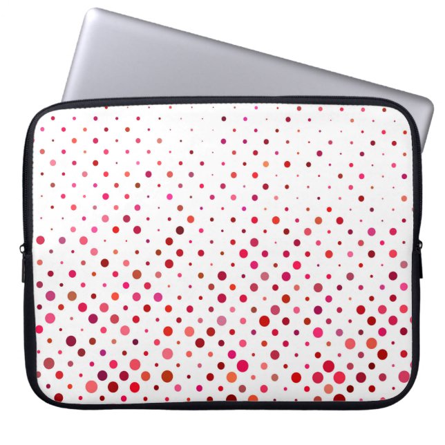Achtergrondkleur patroon laptop sleeve (Voorkant)