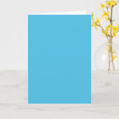 Achtergrondkleur - Turquoise Kaart (Gele Bloem)
