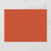 Achtergrondkleur - Verbrandd Sinaasappel Briefkaart (Voorkant)