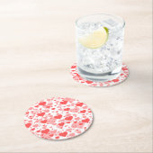 achtergrondkleur voor hart ronde kartonnen onderzetter (Insitu)